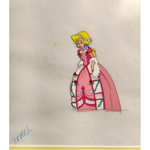Serigraph Drawing And Cel Rare Princess Lena Golden Films The Little Mermaid Art - Picture 1 of 7